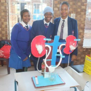 Learners presenting a science expo project